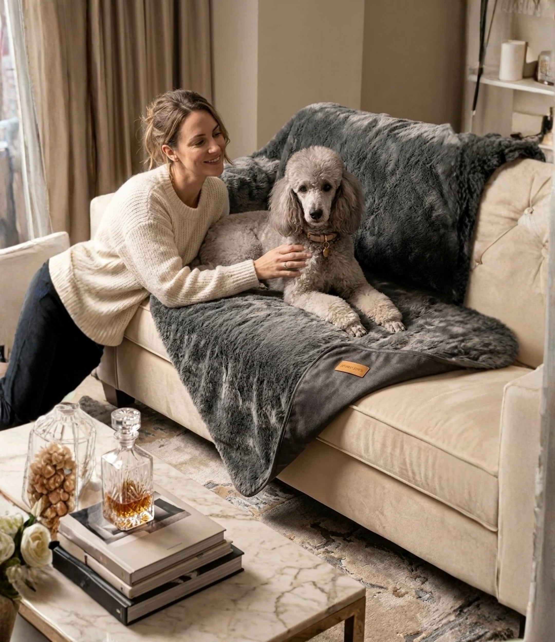 Faux-Fur Pet Throw (Pup-Protector)