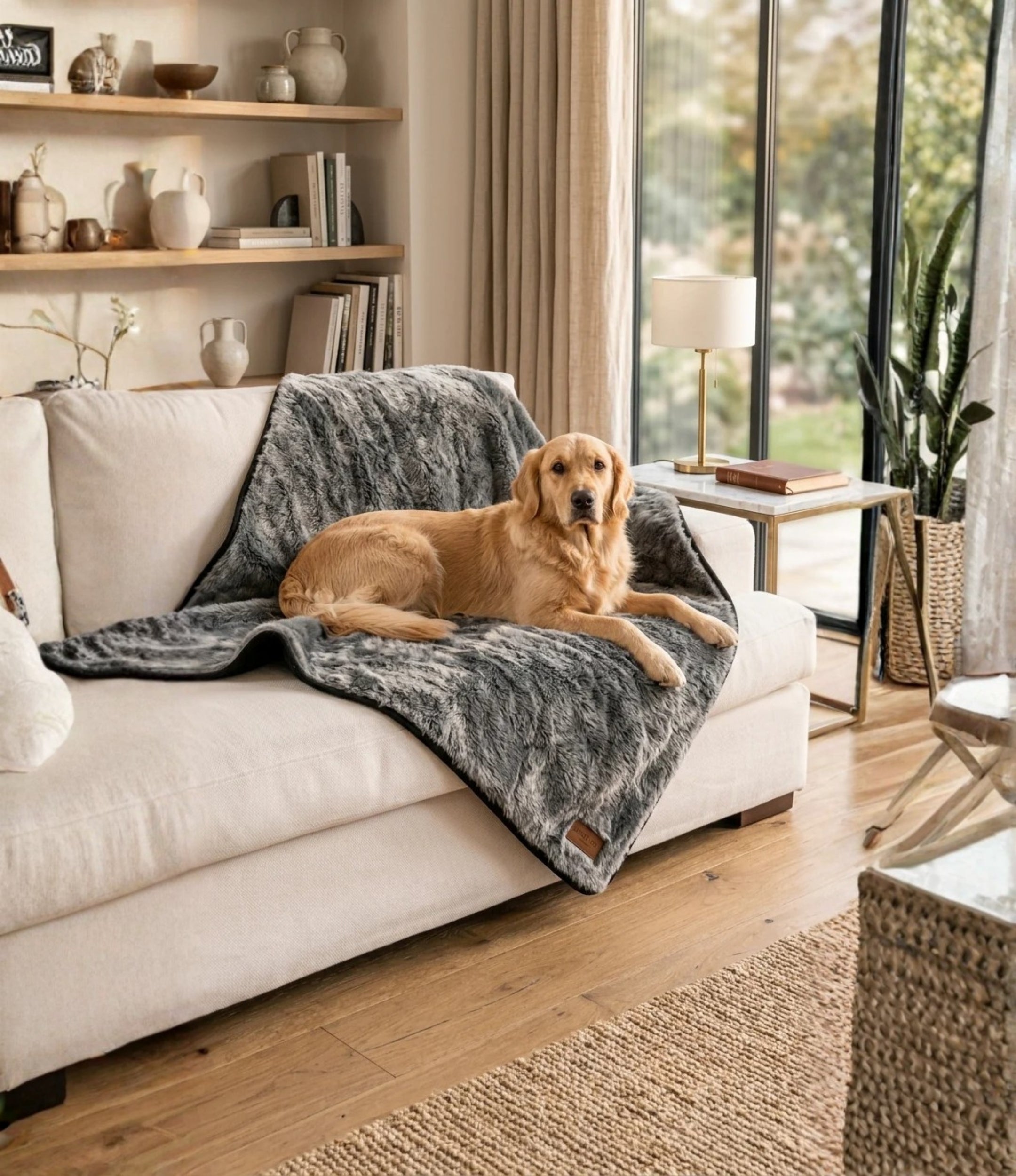 Faux-Fur Pet Throw (Pup-Protector)