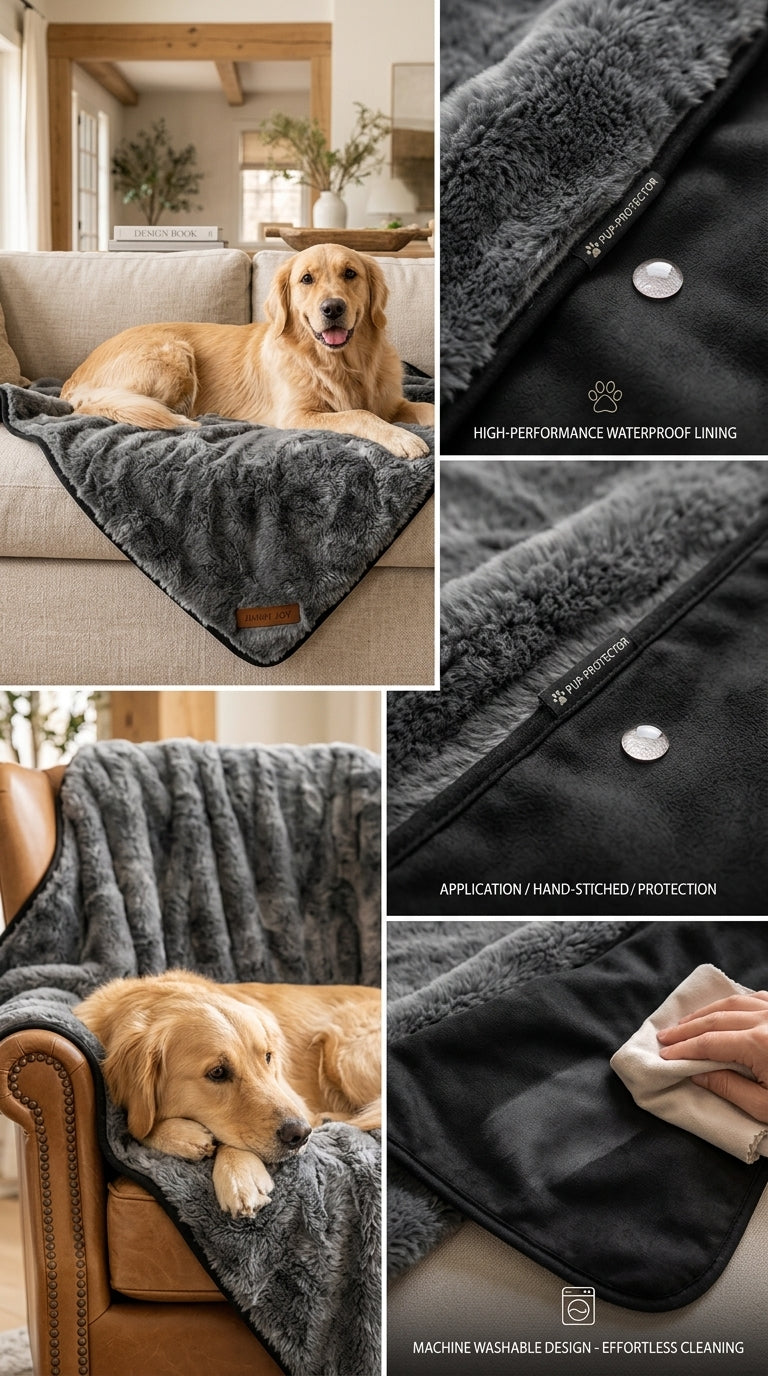 Faux-Fur Pet Throw (Pup-Protector)
