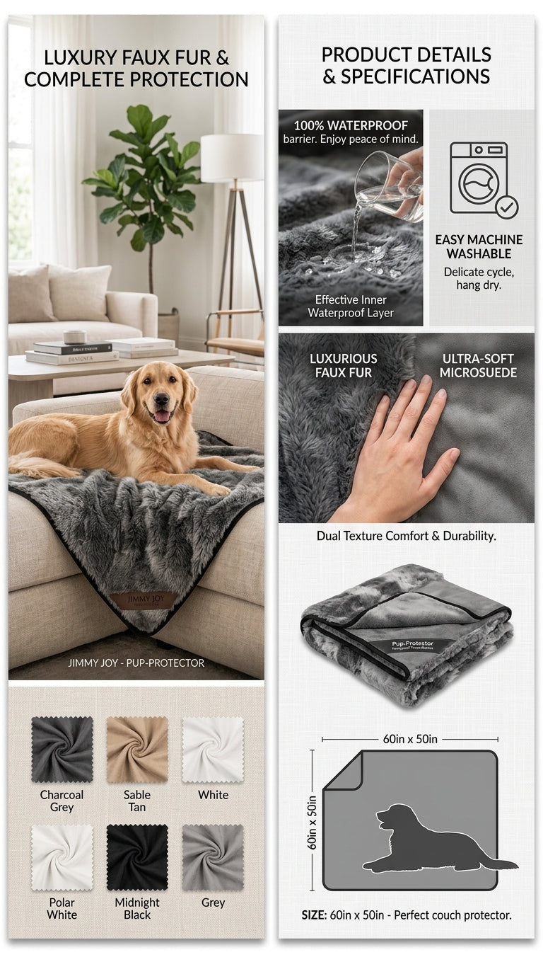 Faux-Fur Pet Throw (Pup-Protector)