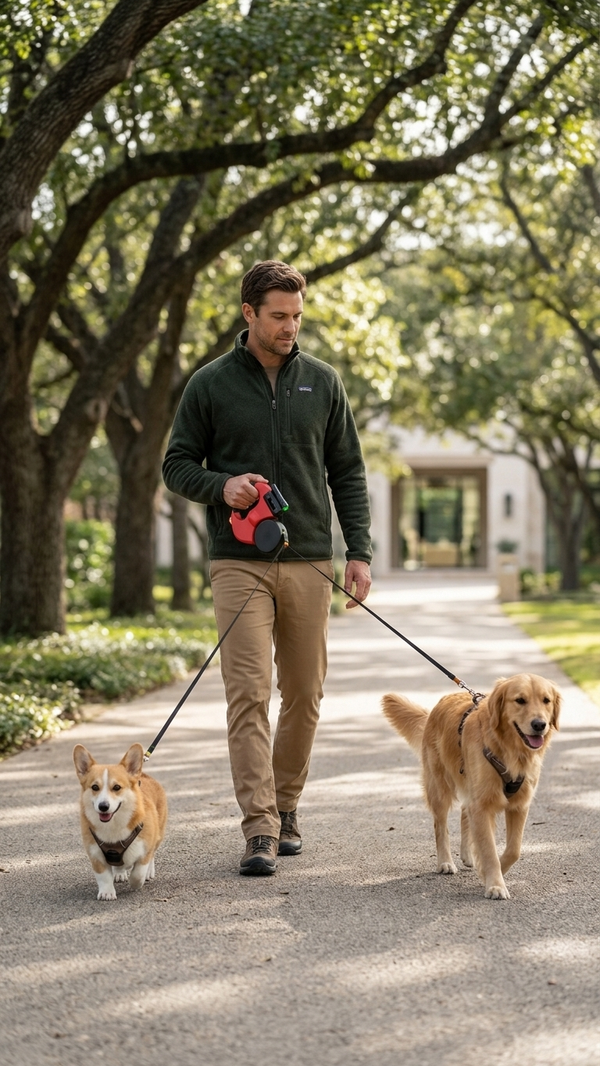 No-Tangle Double Dog Leash