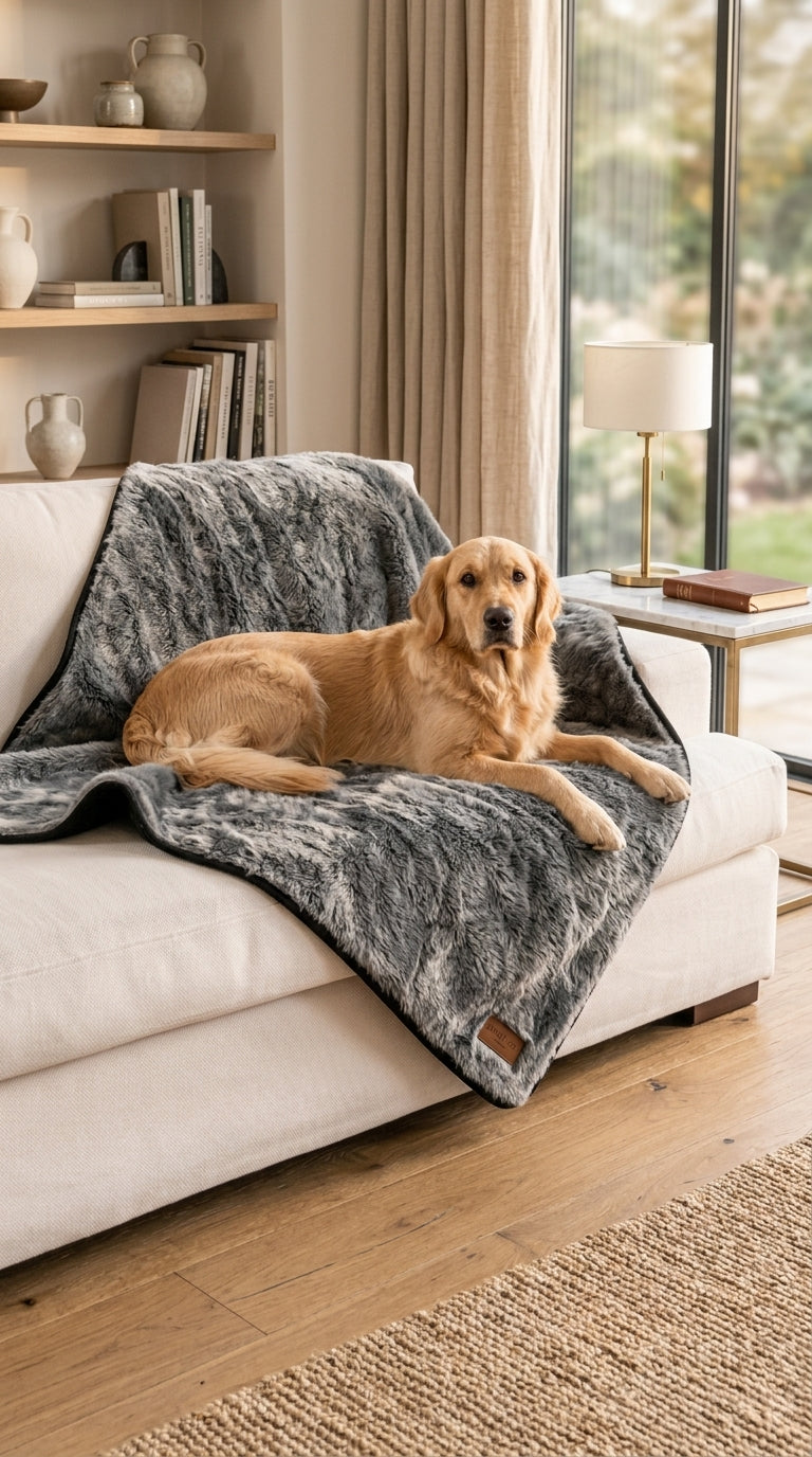 Faux-Fur Pet Throw (Pup-Protector)